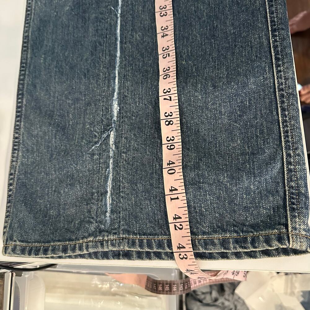 NEW Jieda Cutting Wide Denim Indigo Split Seam Jeans Japan Size 4 US Size 32 - Picture 15 of 16